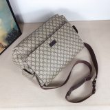 Original 5A Diaper Bag Crossbody GG Supreme Brown 44x28x14cm