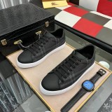 Men's Vintage Check Panelled Casual Sneakers Black