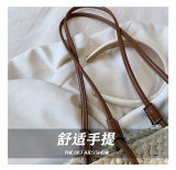 5A Anagram Basket bag in iraca palm and calfskin Tote Bag
