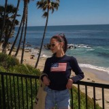 Women's 100% Cotton Oversized Soft Crewneck Warm Pullover Sweater Polo Loose Fit Jumper RL22516
