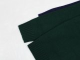 Wool Cashmere Blended Fabrics Oversized Soft Crewneck Warm Pullover Sweater Polo Embroidery Bear Loose Fit Jumper