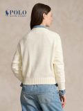 100% Cotton Oversized Soft Crewneck Warm Pullover Sweater Polo Embroidery Bear Loose Fit Jumper