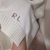 100% Cotton Oversized Soft Crewneck Warm Pullover Sweater Polo Embroidery Bear Loose Fit Jumper