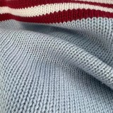 Women's 100% Cotton Oversized Soft Crewneck Warm Pullover Sweater Polo Loose Fit Jumper RL22516