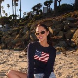 Women's 100% Cotton Oversized Soft Crewneck Warm Pullover Sweater Polo Loose Fit Jumper RL22516