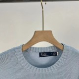 Women's 100% Cotton Oversized Soft Crewneck Warm Pullover Sweater Polo Loose Fit Jumper RL22516