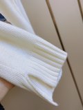 Women's 90% Wool Oversized Soft Crewneck Warm Pullover Sweater Polo Embroidery Bear Loose Fit Jumper 00808