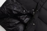 Vezere Original 1:1 Goose Down Long Men's Hooded Down Jacket Coat Black 24508