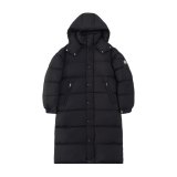 Vezere Original 1:1 Goose Down Long Men's Hooded Down Jacket Coat Black 24508