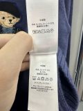 Women's 70% Wool 30% Cashmere Oversized Soft Crewneck Warm Pullover Sweater Polo Embroidery Bear Loose Fit Jumper