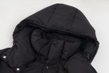 Vezere Original 1:1 Goose Down Long Men's Hooded Down Jacket Coat Black 24508