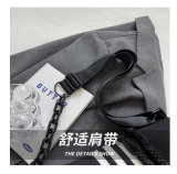 Simple Printed Logo Shoulder Bag