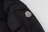 Vezere Original 1:1 Goose Down Long Men's Hooded Down Jacket Coat Black 24508