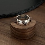 Original 1:1 925 Silver Blind For Love Silver Ring  Jewelry R0005/R0006
