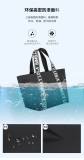 5A Nylon Shopper Bag Tote Black