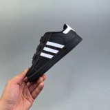 5A Kids Superstar Classic Shell Toe Velcro Closure Children's Shoes Black