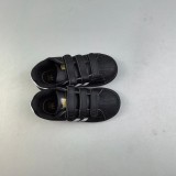 5A Kids Superstar Classic Shell Toe Velcro Closure Children's Shoes Black