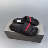 5A Letter Logo Pool Slide Slipper Black