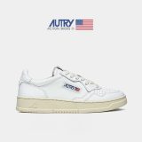 5A Medalist Leather Low Sneakers White