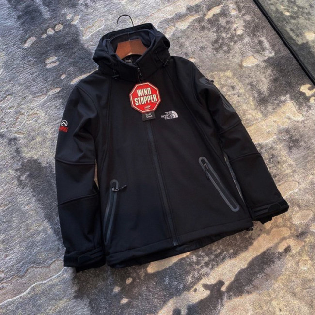 5A Men's Softshell Hoodie Jacket Black
