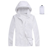 5A Men Women Windproof Jacket White