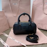 5A Arcadie Leather Bag Handbag Black
