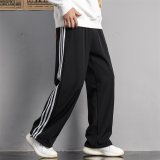 Men's Embroidered Logo Padded Pants Black
