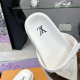 Men's Casual Printed Logo Slippers White