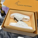 Men's Casual Printed Logo Slippers White