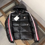 Winter Simple Hooded Down Jacket Black