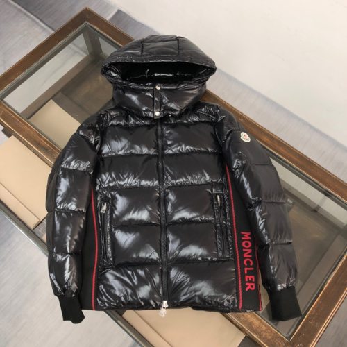 Winter Simple Hooded Down Jacket Black
