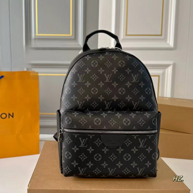 Monogram Backpack Black 28×40cm