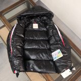 Winter Simple Hooded Down Jacket Black