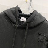 2024 New Simple Hoodie Pants Suit Black