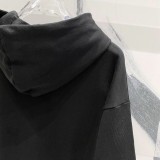 2024 New Simple Hoodie Pants Suit Black