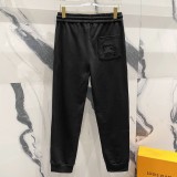 2024 New Simple Hoodie Pants Suit Black