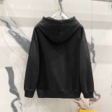 2024 New Simple Hoodie Pants Suit Black