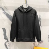 2024 New Simple Hoodie Pants Suit Black