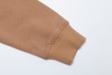 2024 New Autumn Winter Simple Hoodie Khaki