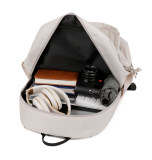 Large Capacity Casual Travel Backpack Beige 32x47x22cm 3045