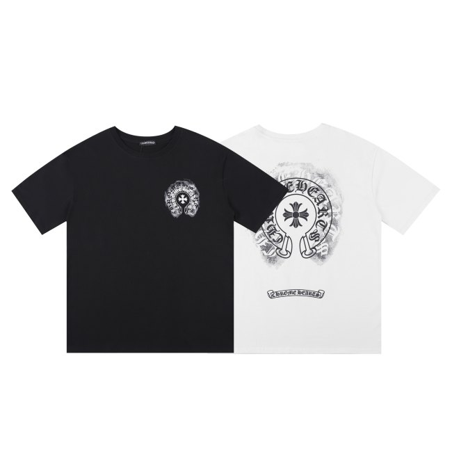 Phantom Horseshoe Print Crew Neck T-shirt
