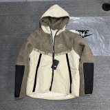 Men's Embroidered Logo Cotton Hooded Jacket CU-4447