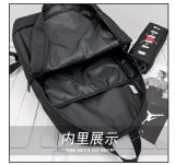 5A Printed Logo Casual Large Capacity Backpack White