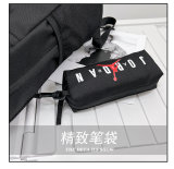5A Printed Logo Casual Large Capacity Backpack White