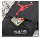 5A Printed Logo Casual Large Capacity Backpack White