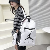 5A Printed Logo Casual Large Capacity Backpack White