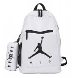 5A Printed Logo Casual Large Capacity Backpack White
