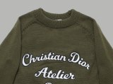 Original Atelier Embroidered Logo Wool Sweater Green