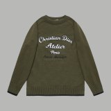 Original Atelier Embroidered Logo Wool Sweater Green