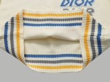 Original Jacquard Colorful Letter Logo Wool Sweater Beige